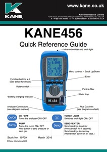 KANE456 Quick reference guide